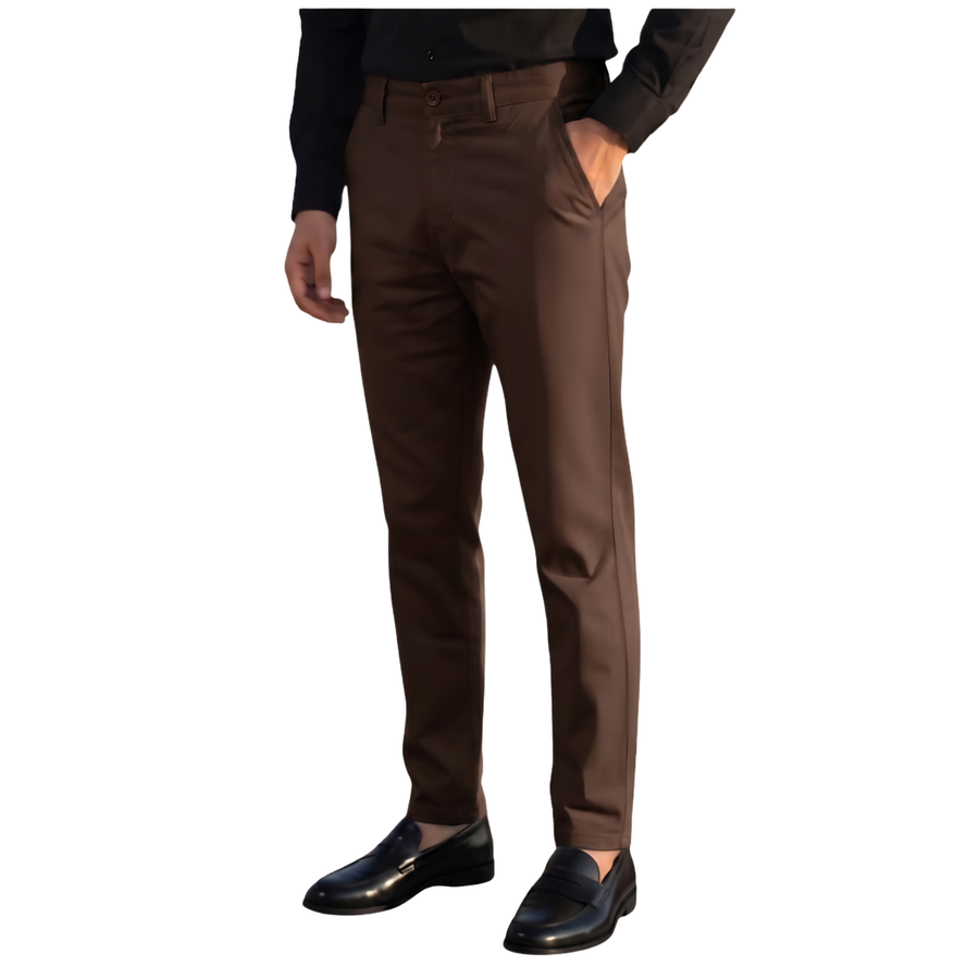 Cotton Pants - Dark Brown