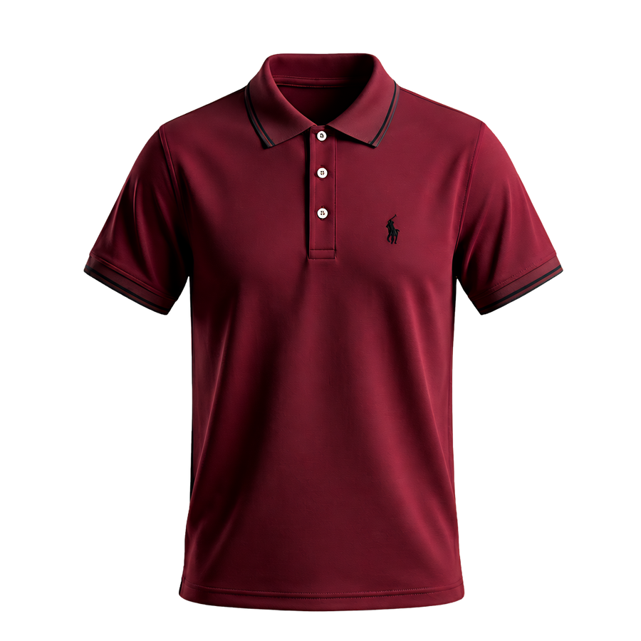 Cotton Polo - Red Wine