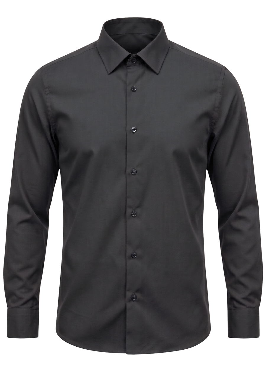 Plain Shirt | Charcoal Grey