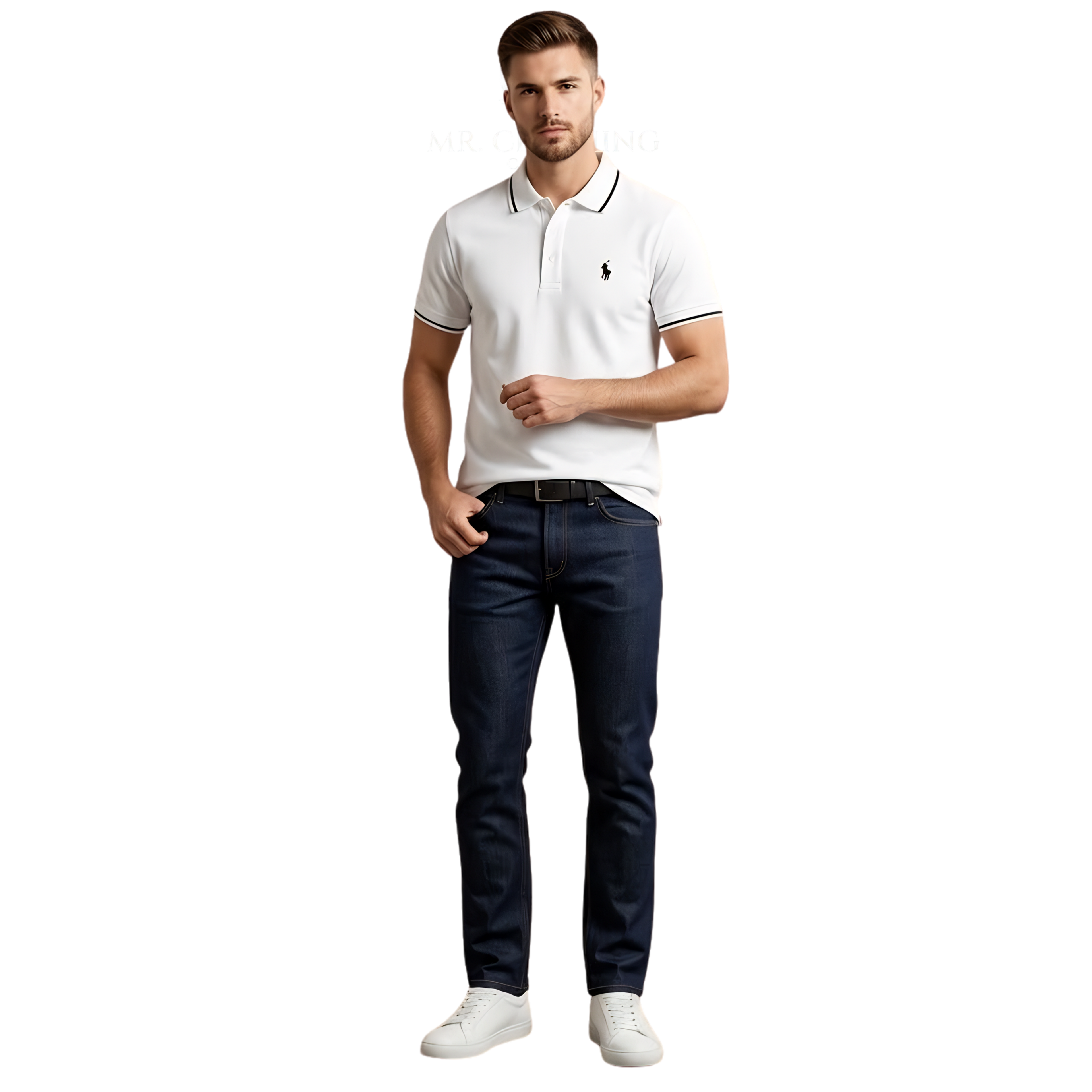 Cotton Polo - White