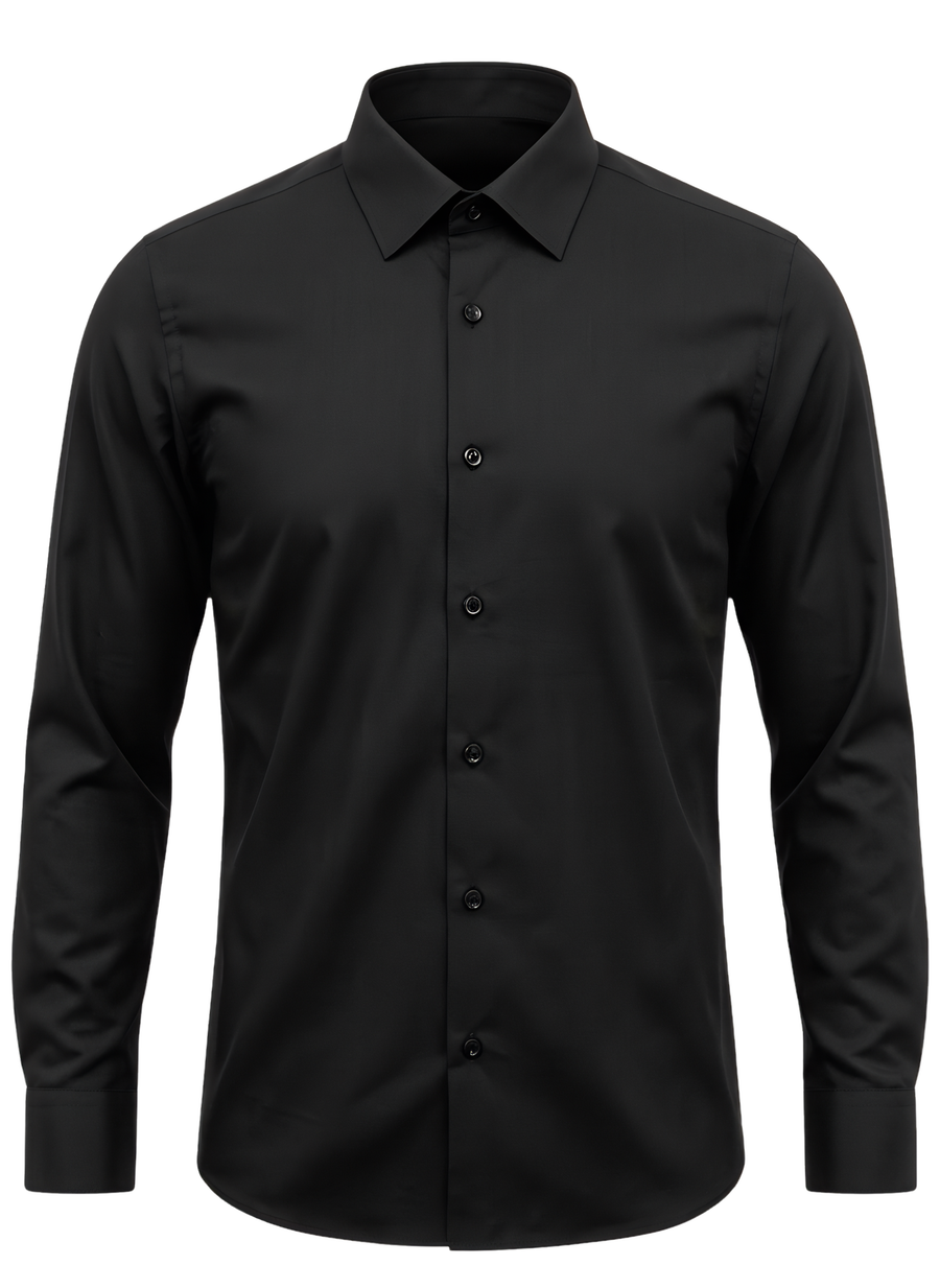 Plain Shirt | Jet Black