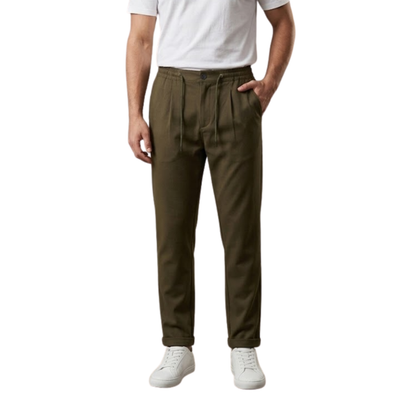 Bottle Green Linen Pants