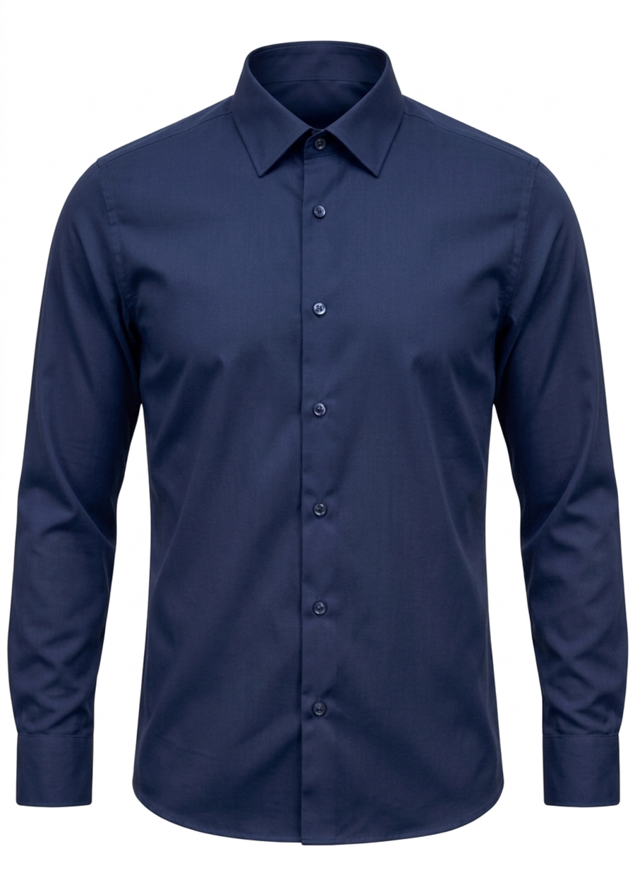 Plain Shirt | Navy Blue