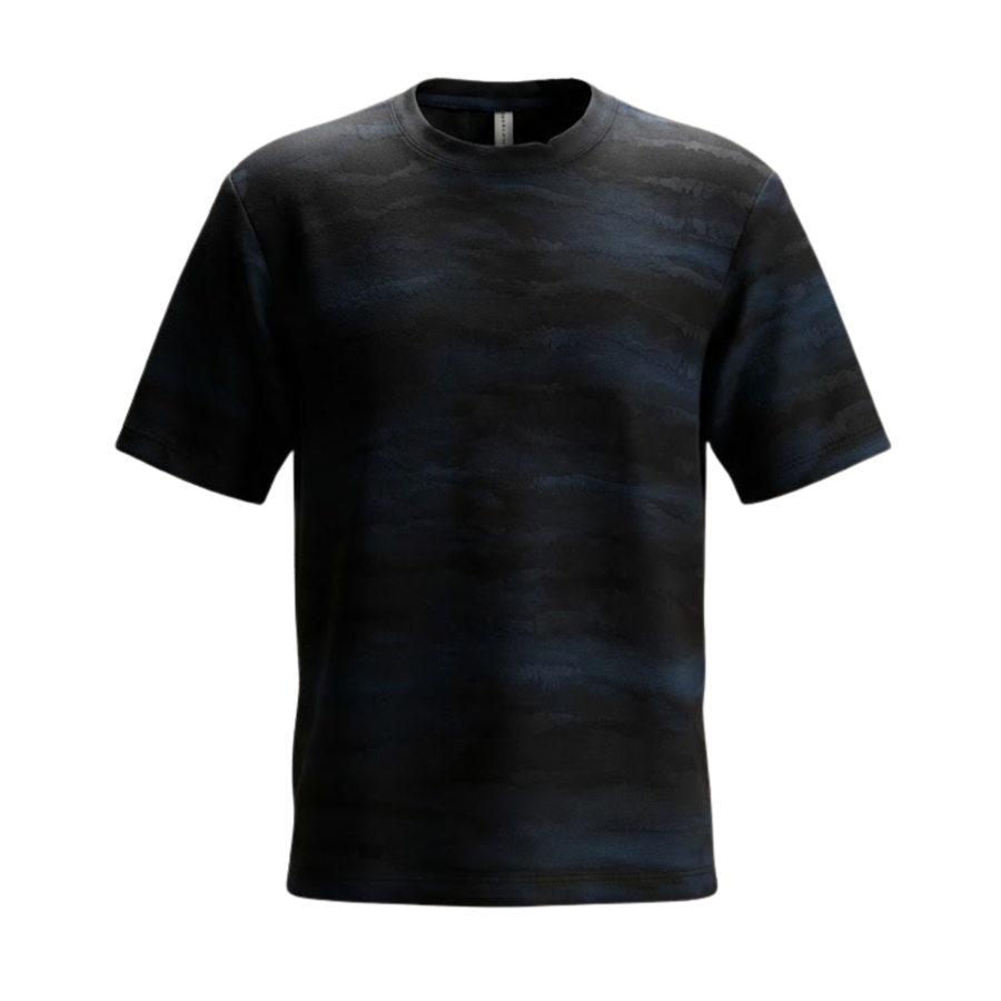 Drop Shoulder Acid Wash Blue