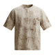 Drop Shoulder Acid Wash Beige+Brown
