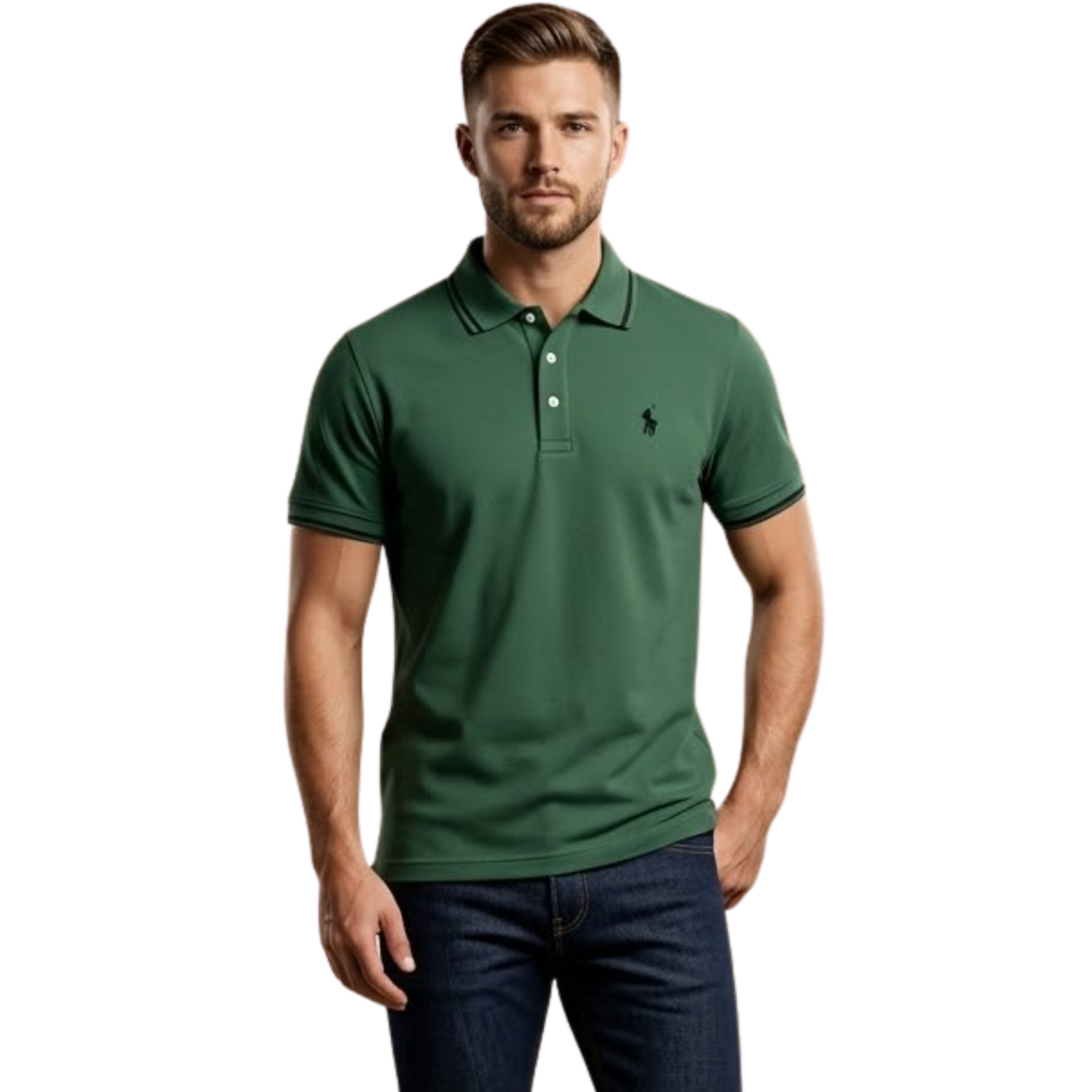Cotton Polo - Green