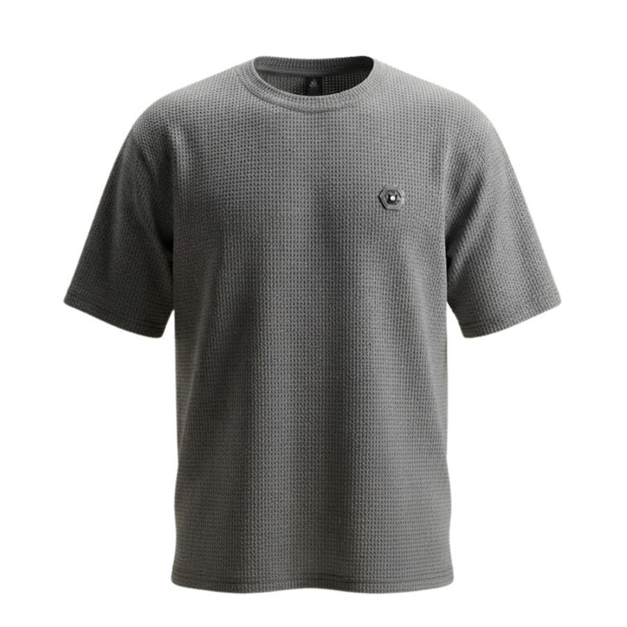 Drop Shoulder Popcorn Grey