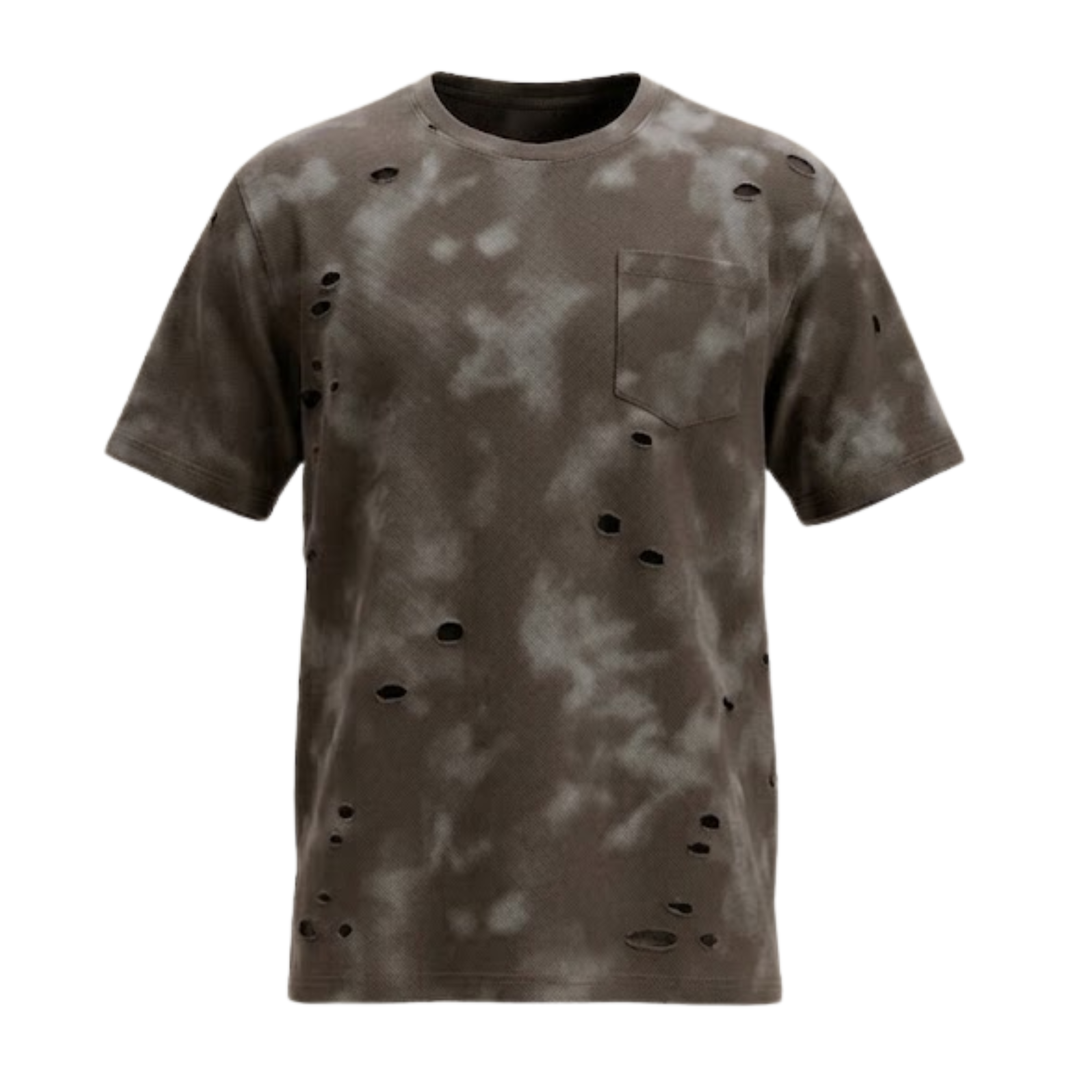 Drop Shoulder Damaged Spray Wash