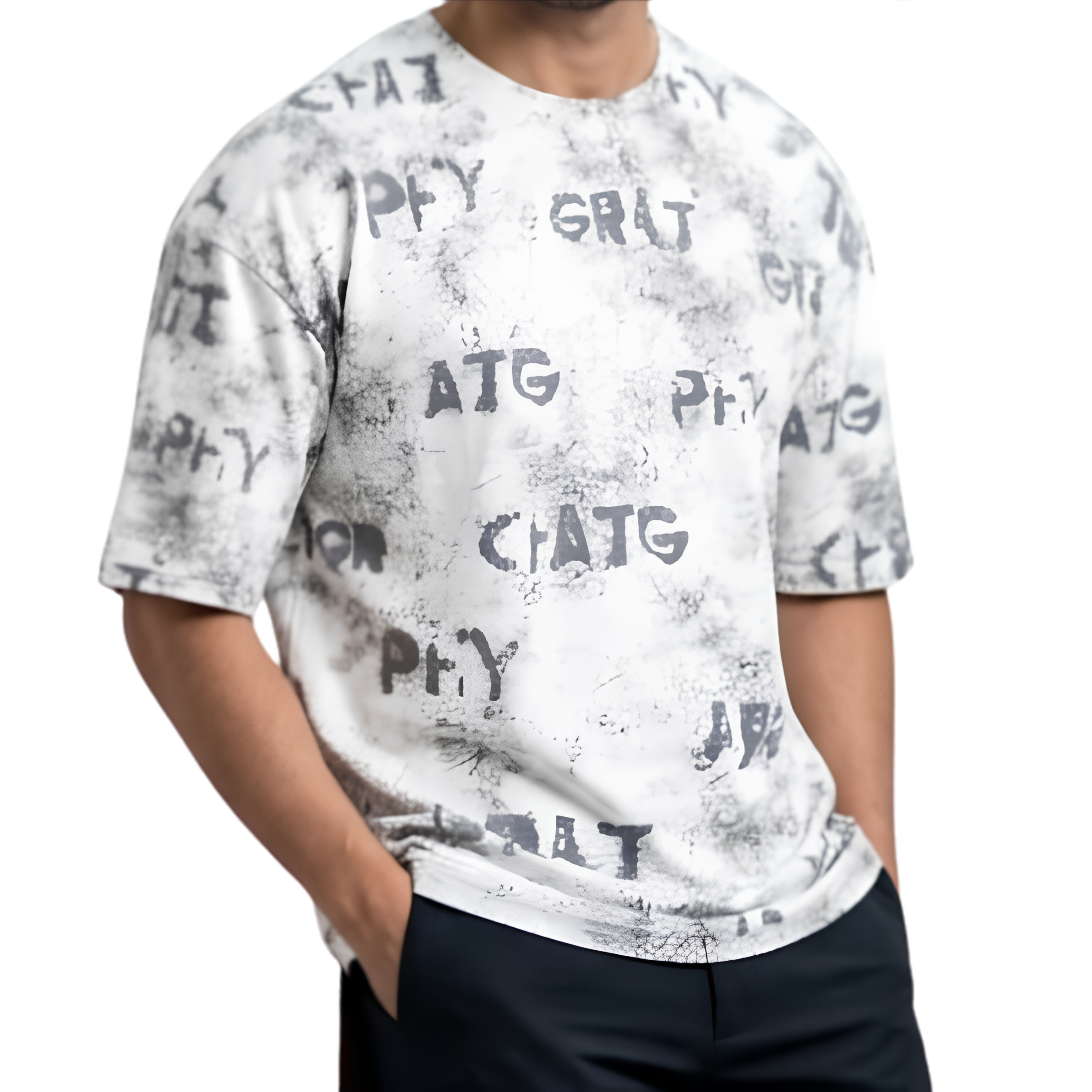 Drop Shoulder China Scuba Tie-Dye