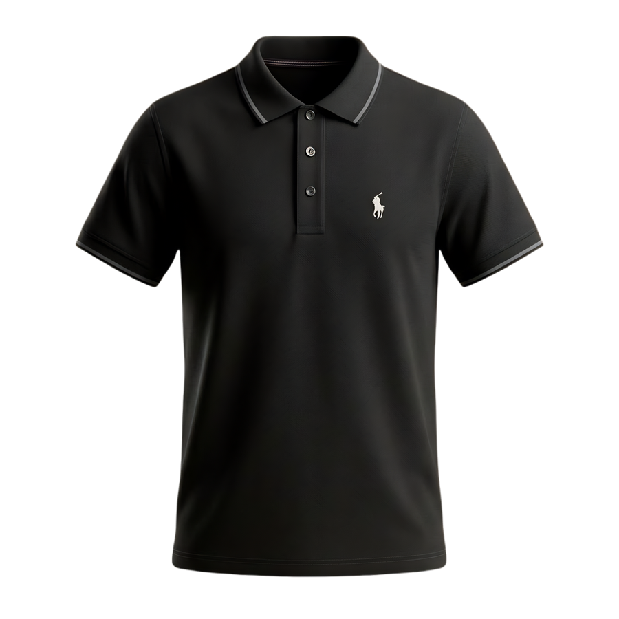 Cotton Polo - Black