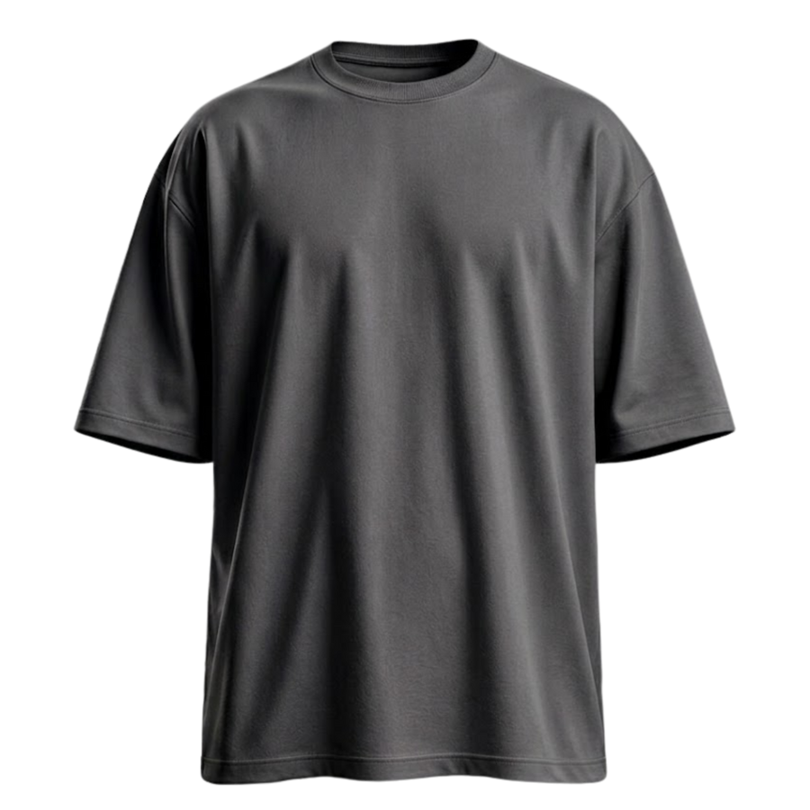 Basic Drop Shoulder - Charcoal Grey