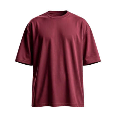 Basic Dropped Shoulder - Red Wine