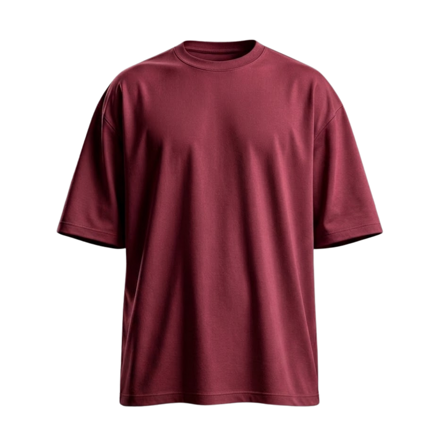 Basic Dropped Shoulder - Red Wine