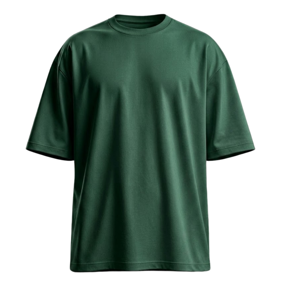 Basic Drop Shoulder - Bottle Green