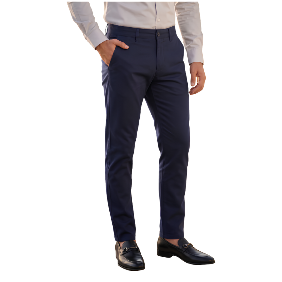 Cotton Pants - Navy Blue