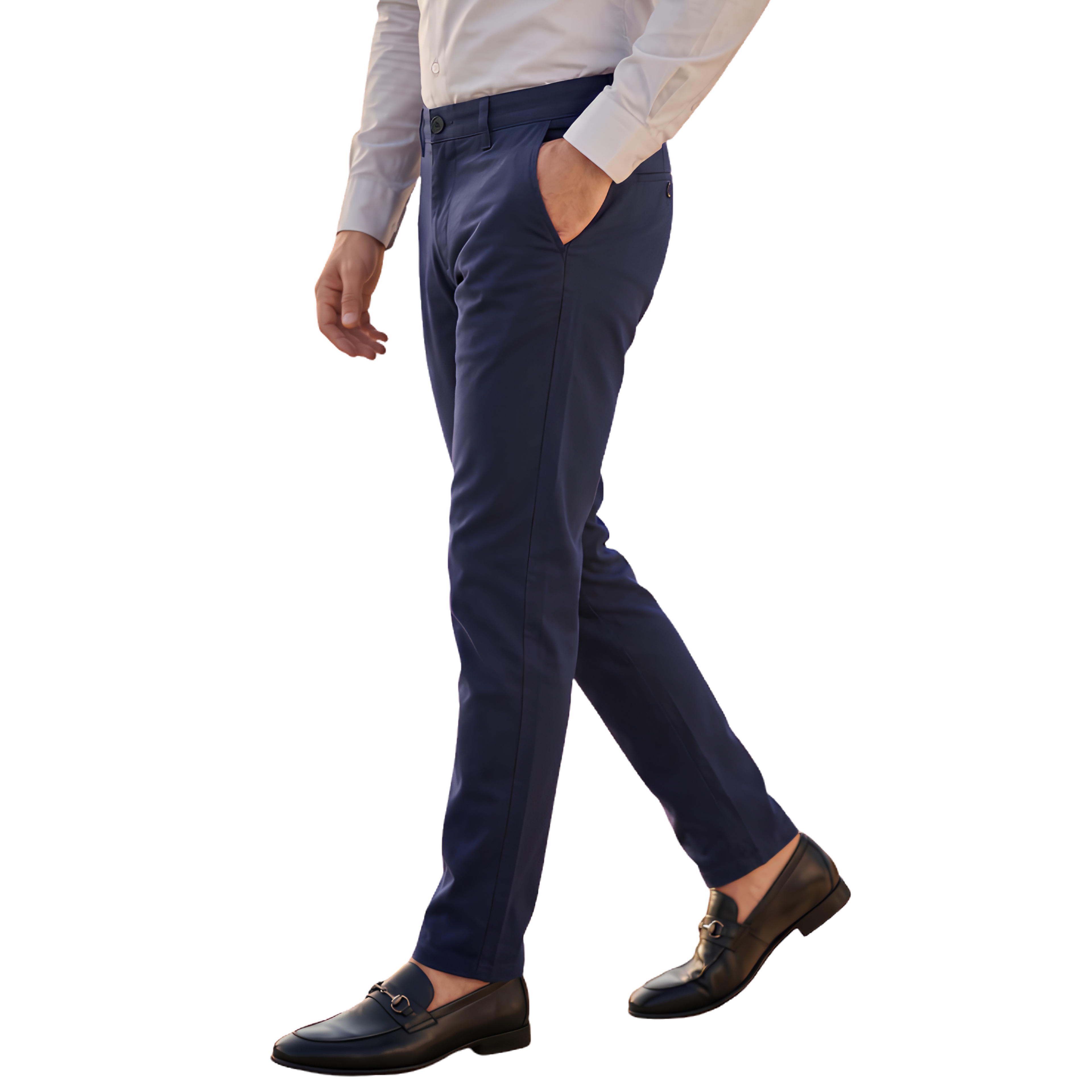 Cotton Pants - Navy Blue