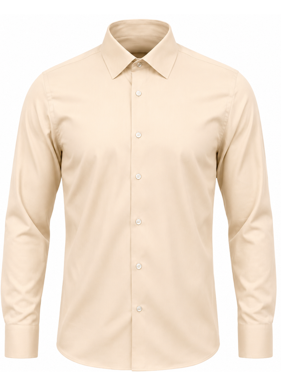 Plain Shirt | Cream